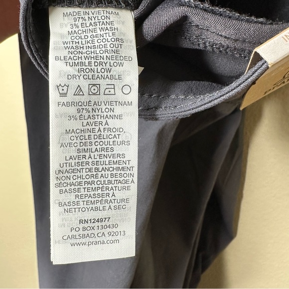 prAna Pants Halle Straight Hiking Pockets Coal Gray Size 8 Short 30” NWT - Picture 11 of 16